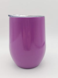 Engraved 9oz Wine Tumbler Purple - Sunny Box