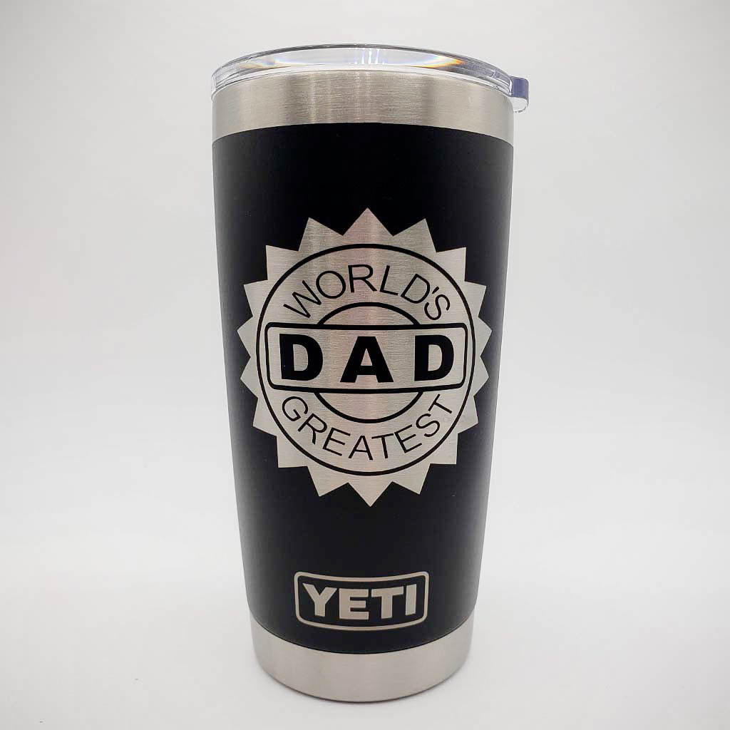 World's Greatest Dad Engraved YETI Tumbler