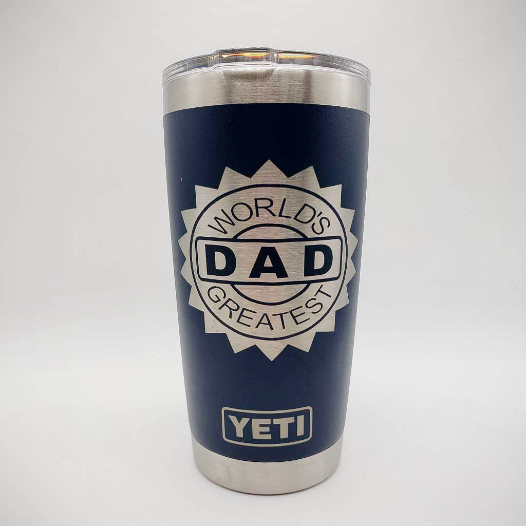 World's Greatest Dad Engraved YETI Tumbler