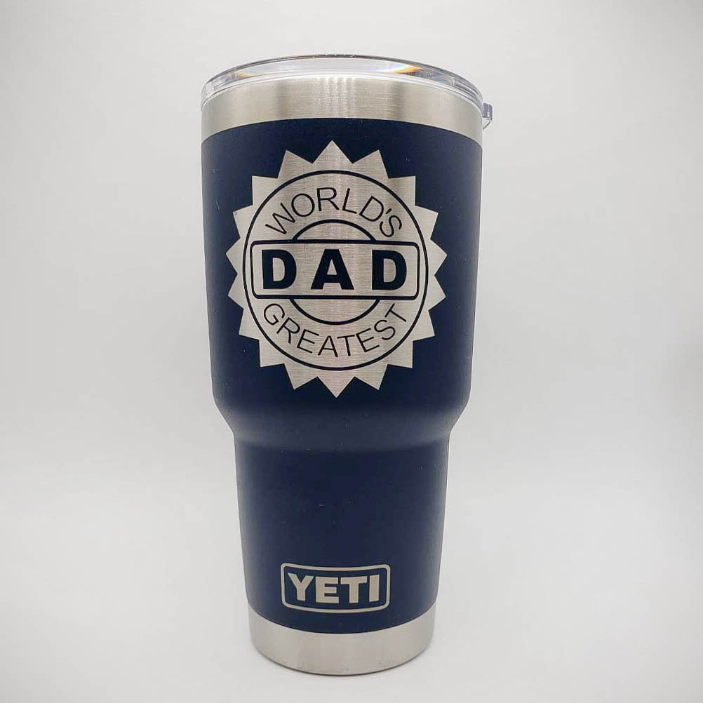 World's Greatest Dad Engraved YETI Tumbler