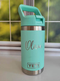 Personalized Kids YETI Water Bottle Engraved Yeti Jr Rambler Custom Kids  Yeti 