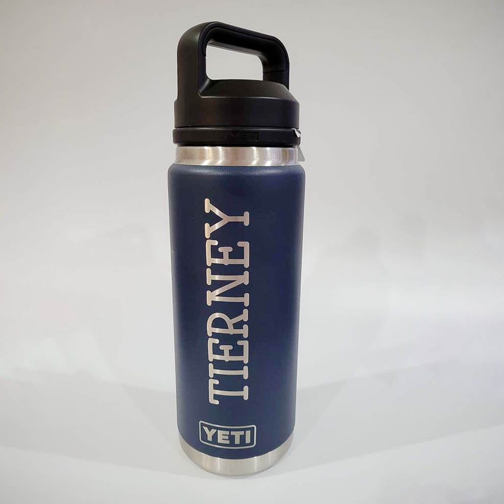 Personalized Engraved YETI Water Bottle - White / 18oz Water Bottle