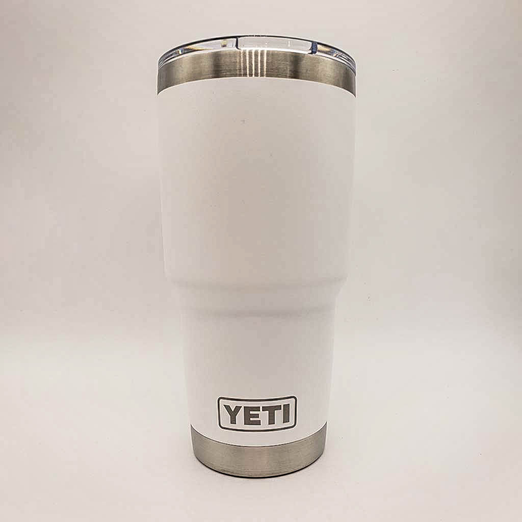 Personalized White Yeti Football 20oz Tumbler (w/Yeti options)  - 85 themes for sports, jobs, hobbies, celebrations - shop us for tumbler,  decanter, coasters, beer mug - Customized: Tumblers & Water Glasses