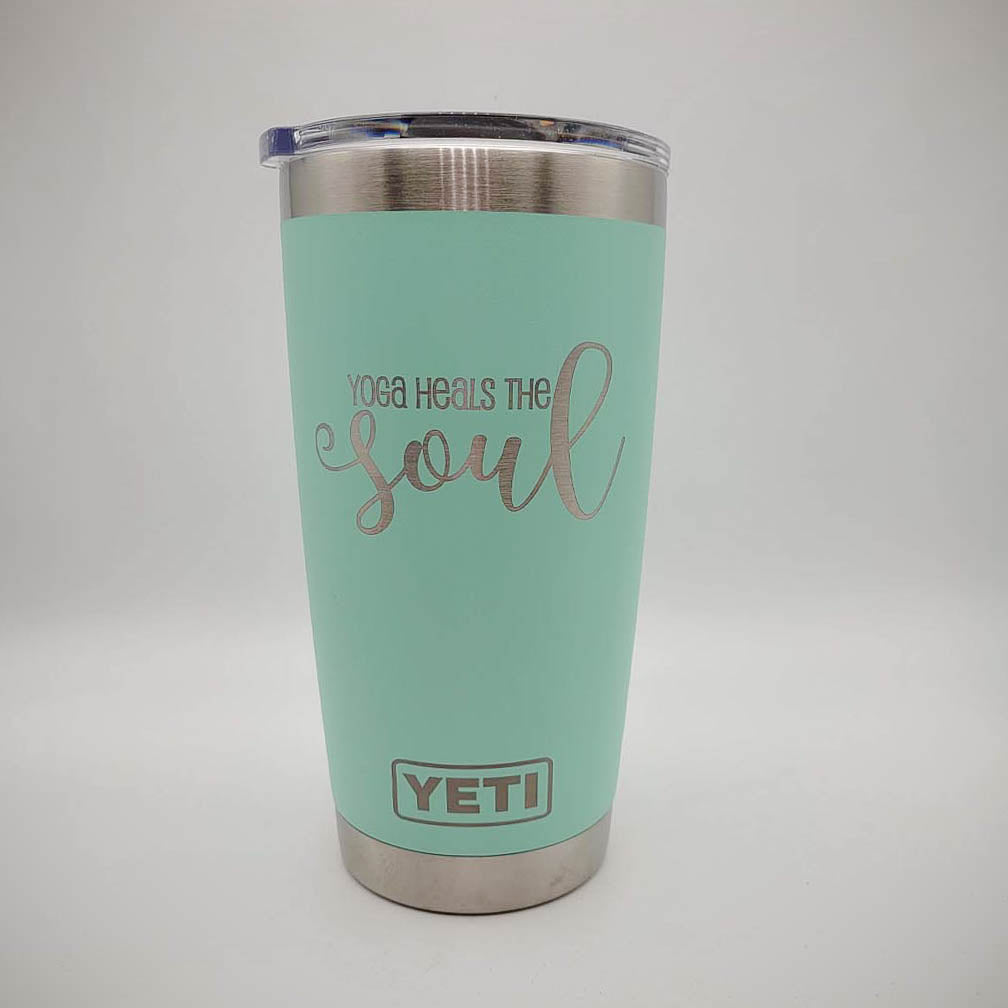 Yoga Heals the Soul - Engraved YETI Tumbler