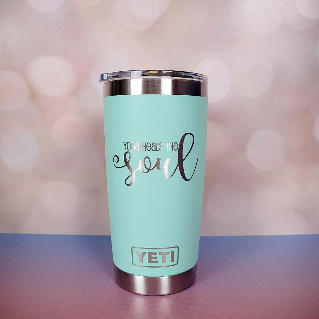 Yoga Heals the Soul - Engraved YETI Tumbler