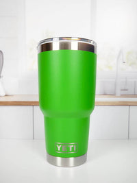 We Love Because He First Loved Us Scripture Engraved YETI Tumbler
