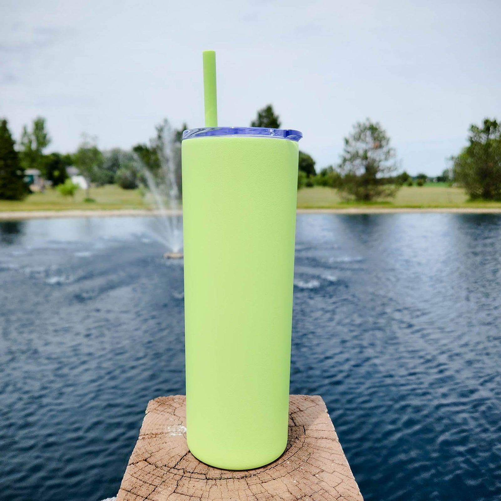 Volleyball Engraved 20oz Skinny Tumbler